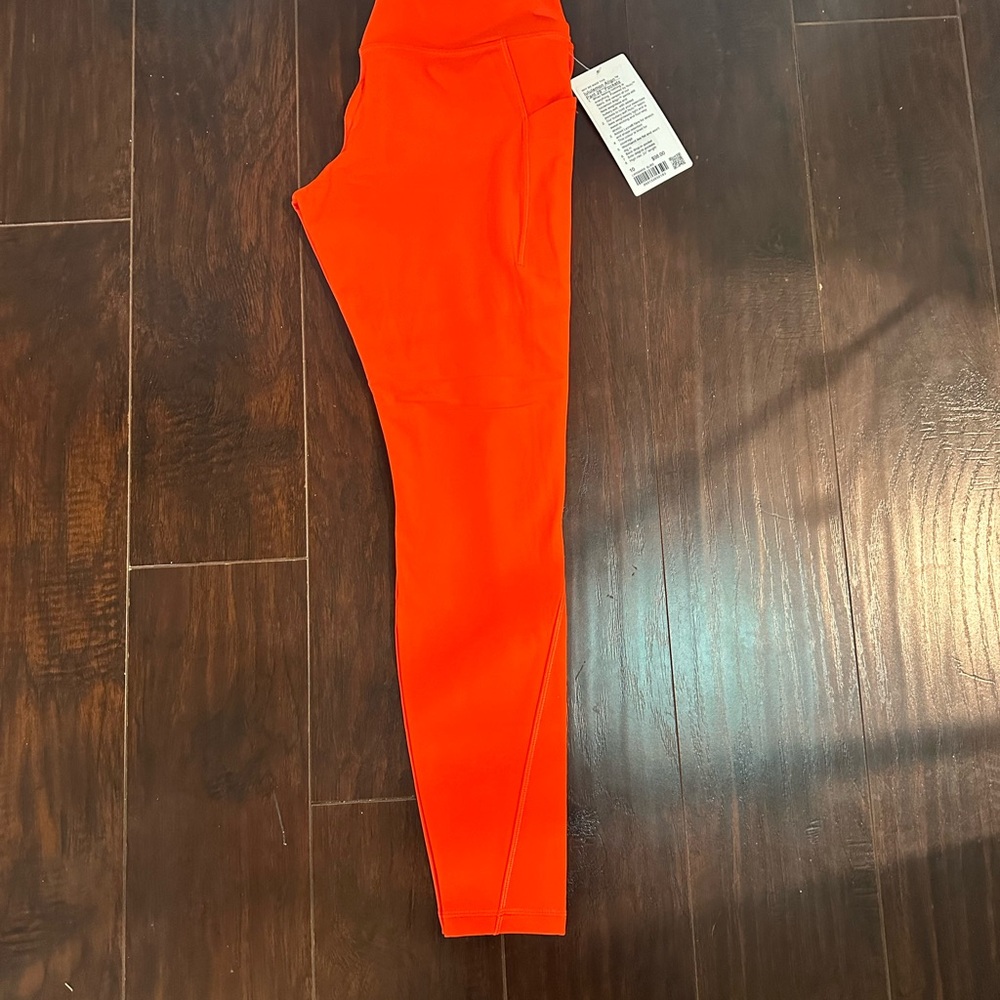 lululemon align - orange leggings 28’ with pockets- NEW WITH TAGS